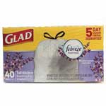 GLAD TALL KITCHEN TRASH BAG LAVENDER - 40 CT