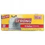 GLAD TALL KITCHEN DRAWSTRING WHITE 13GAL - 22 CT