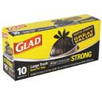 GLAD QUICK TIE TRASH BAGS LARGE - 10 CT