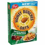 POST HONEY BUNCHES WITH PECAN - 14.5 OZ