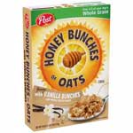POST HONEY BUNCHES OATS VANILLA - 18 OZ