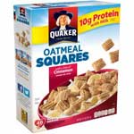 QUAKER OATMEAL SQUARES CINNAMON - 14.5 OZ