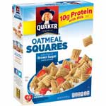 QUAKER OATMEAL SQUARES B.SUGAR - 14.5 OZ