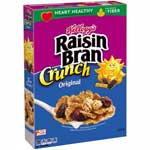 KELLOGGS RAISIN BRAN CRUNCH CEREAL - 18.2 OZ