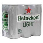 HEINEKEN PREMIUM LIGHT LATA 6-PK - 8.5 OZ