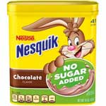 NESQUIK NO SUGAR ADDED CHOCOLATE POWDER - 16 OZ