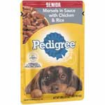 PEDIGREE SENIOR MORSELS CKN RICE - 3.5 OZ