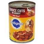 PEDIGREE CHOICE CUTS WITH BEEF - 22 OZ