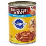 PEDIGREE WITH BEEF & LIVER - 13.2 OZ