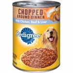 PEDIGREE CHOPPED MEATY DINNER - 13.2 OZ