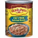 OLD EL PASO FAT FREE REFRIED BEANS - 16 OZ