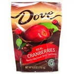 DOVE WHOLE CRANBERRIES DARK CHOCOLATE - 6 OZ