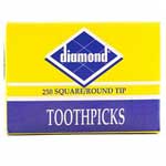 DIAMOND ROUND TOOTHPICKS - 250 CT