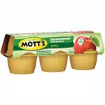 MOTTS NATURAL APPLESAUCE 6PK - 4 OZ