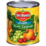 DEL MONTE FRUIT COCKTAIL LITE - 29 OZ