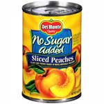 DEL MONTE NO SUGAR ADDED SLICED PEACHES - 14.5 OZ