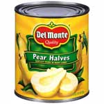 DEL MONTE PEAR HALVES - 29 OZ