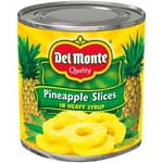 DEL MONTE PINEAPPLE SLICED IN SYRUP - 15.5 OZ