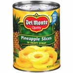 DEL MONTE PINEAPPLE SLICE IN HEAVY SYRUP - 20 OZ