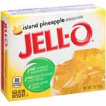 JELL-O ISLAND PINEAPPLE GELATIN - 3 OZ