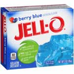 JELL-O BERRY BLUE GELATIN - 3 OZ