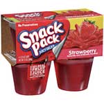 HUNTS SNACK PACK GELATIN STRAWBERRY - 3.25 OZ