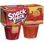 HUNTS SNACK PACK STRAWBERRY/ORANGE GEL - 3.25 OZ