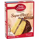 BETTY CROCKER BUTTER YELLOW CAKE MIX - 15.25 OZ