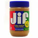 JIF CRUNCHY PEANUT BUTTER - 16 OZ