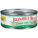 BUMBLE BEE CHUNK LIGHT TUNA IN WATER - 5 OZ