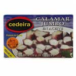 CEDEIRA CALAMAR JUMBO EN ACEITE - 4.4 OZ