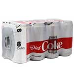 COCA COLA DIET 8PK - 10 OZ