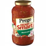 PREGO HEART SMART MUSHROOM ITALIAN SAUCE - 23.5 OZ