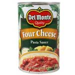 DEL MONTE SPAGUETTI SAUCE FOUR CHEESE - 24 OZ