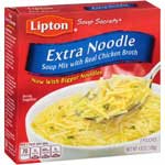 LIPTON SOPAS EXTRA NOODLE - 4.9 OZ