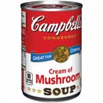 CAMPBELLS CREAM OF MUSHROOM SOUP - 10.5 OZ