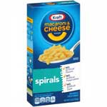 KRAFT MACARONI AND CHEESE DINNER SPIRALS - 5.5 OZ