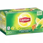 LIPTON GREEN TEA DECAFFEIN. HONEY LEMON - 20 CT