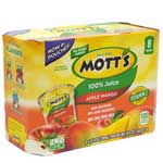 MOTTS APPLE MANGO POUCH 100 8PK - 54 OZ
