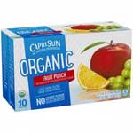 CAPRI SUN ORGANIC FRUIT PUNCH 10PK - 6 OZ