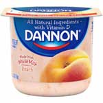 DANNON WHOLE MILK PEACH - 5.3 OZ