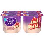 DANNON L&F STRAWB.CHEESE. 4PK - 5.3 OZ