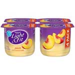 DANNON L&F PEACH 4PK - 5.3 OZ