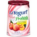 LA YOGURT PEACH LOWFAT - 6 OZ