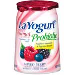 LA YOGURT MIXED BERRY LOWFAT - 6 OZ