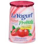 LA YOGURT STRAWBERRY LOWFAT - 6 OZ