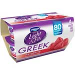 DANNON L&F GREEK RASPBERRY 4PK - 5.3 OZ