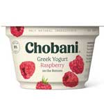 CHOBANI GREEK YOGURT RASPBERRY - 5.3 OZ