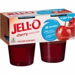 JELL-O CHERRY GELATIN SUGAR FREE - 3.37 OZ