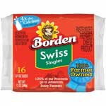 BORDEN SINGLES SWISS - 12 OZ